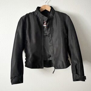 River Road Ladies' Padded Nylon Ruched Short Motorcycle Riding Jacket Size XL